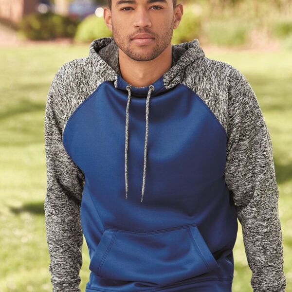 Men's Colorblocked Cosmic Fleece Hooded Sweatshirt Thumbnail